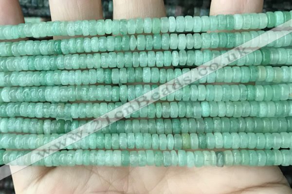 CRB2554 15.5 inches 2*4mm heishi green aventurine beads wholesale