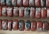 CRB2569 15.5 inches 2*4mm heishi brecciated jasper beads wholesale