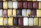 CRB2574 15.5 inches 2*4mm heishi mookaite beads wholesale