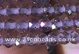 CRB2603 15.5 inches 2*3mm faceted rondelle smoky quartz beads