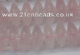 CRB261 15.5 inches 5*12mm rondelle rose quartz beads wholesale