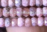 CRB2618 15.5 inches 2.5*4mm faceted rondelle rhodochrosite beads