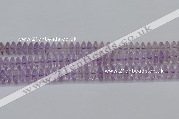 CRB262 15.5 inches 5*12mm rondelle amethyst gemstone beads