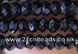 CRB2650 15.5 inches 2*3mm faceted rondelle black spinel beads