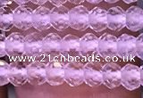 CRB2662 15.5 inches 2*3mm faceted rondelle white crystal beads