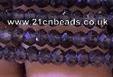 CRB2663 15.5 inches 2*3mm faceted rondelle smoky quartz beads