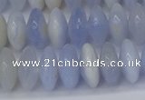 CRB267 15.5 inches 5*12mm rondelle blue chalcedony beads