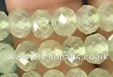 CRB2671 15.5 inches 4*6mm faceted rondelle prehnite beads