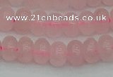 CRB2802 15.5 inches 6*10mm rondelle rose quartz beads wholesale