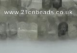 CRB2805 15.5 inches 4*6mm rondelle cloudy quartz beads wholesale