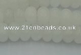 CRB2811 15.5 inches 5*8mm rondelle white jade beads wholesale