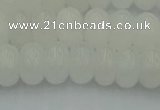 CRB2812 15.5 inches 6*10mm rondelle white jade beads wholesale