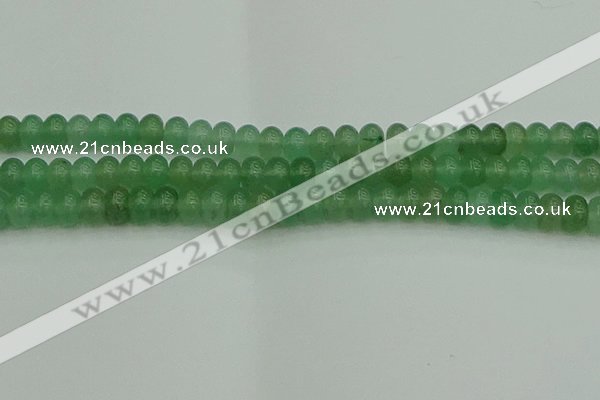 CRB2822 15.5 inches 6*10mm rondelle green aventurine beads