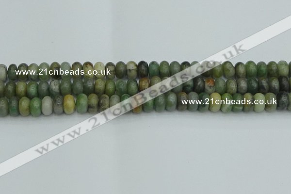 CRB2832 15.5 inches 6*10mm rondelle jade gemstone beads