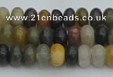 CRB2845 15.5 inches 4*6mm rondelle fancy jasper beads wholesale