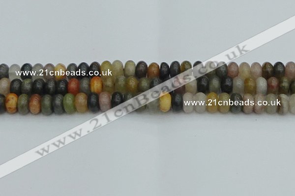 CRB2847 15.5 inches 6*10mm rondelle fancy jasper beads wholesale