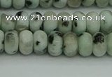 CRB2850 15.5 inches 4*6mm rondelle sesame jasper beads