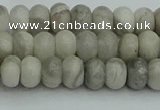 CRB2860 15.5 inches 4*6mm rondelle grey agate beads