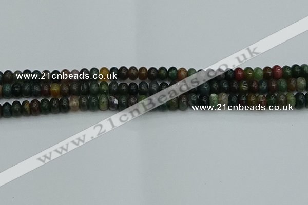 CRB2865 15.5 inches 4*6mm rondelle Indian agate beads