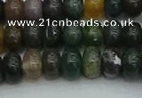 CRB2867 15.5 inches 6*10mm rondelle Indian agate beads