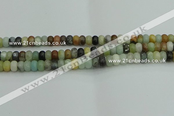 CRB2877 15.5 inches 6*10mm rondelle amazonite beads wholesale