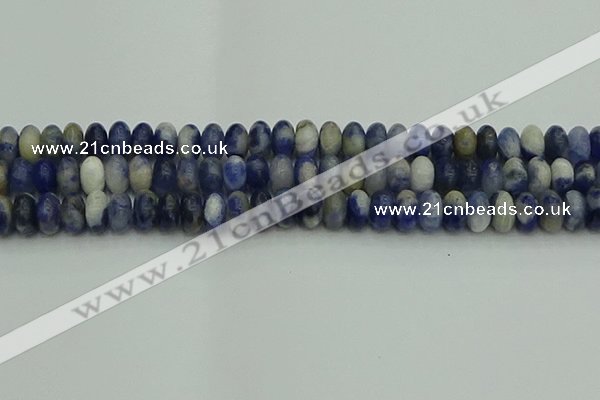 CRB2882 15.5 inches 6*10mm rondelle sodalite beads wholesale