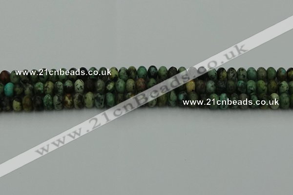 CRB2900 15.5 inches 4*6mm rondelle African turquoise beads