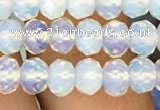 CRB3030 15.5 inches 6*8mm faceted rondelle opal beads wholesale