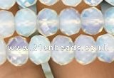 CRB3031 15.5 inches 7*10mm faceted rondelle opal beads wholesale