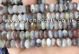 CRB3075 15.5 inches 5*10mm faceted rondelle Botswana agate beads