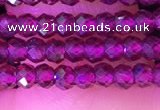 CRB3112 15.5 inches 2*3mm faceted rondelle tiny garnet beads