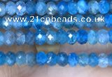 CRB3118 15.5 inches 2*3mm faceted rondelle tiny apatite beads