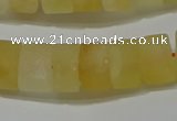 CRB312 15.5 inches 8*12mm tyre matte citrine gemstone beads wholesale