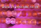 CRB3126 15.5 inches 2*3mm faceted rondelle tiny red agate beads