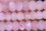 CRB3142 15.5 inches 2.5*4mm faceted rondelle tiny moonstone beads