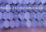 CRB3154 15.5 inches 2.5*4mm faceted rondelle tiny aquamarine beads