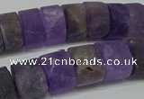 CRB318 15.5 inches 8*12mm tyre matte amethyst gemstone beads