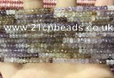 CRB3200 15.5 inches 2*3.5mm faceted rondelle mixed quartz beads