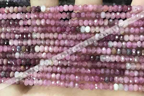 CRB3201 15.5 inches 2*3.5mm faceted rondelle tourmaline beads
