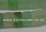 CRB321 15.5 inches 8*12mm tyre matte fluorite gemstone beads