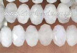 CRB3210 15.5 inches 3.5*6mm faceted rondelle white moonstone beads