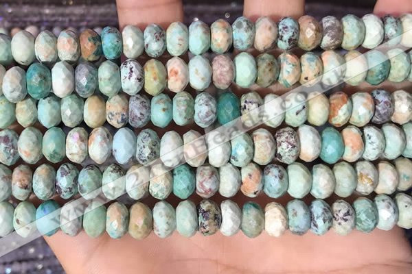 CRB3216 15.5 inches 5*8mm faceted rondelle chrysotine beads