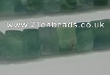 CRB322 15.5 inches 8*12mm tyre matte fluorite gemstone beads