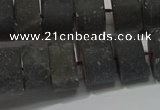 CRB323 15.5 inches 8*12mm tyre matte smoky quartz gemstone beads