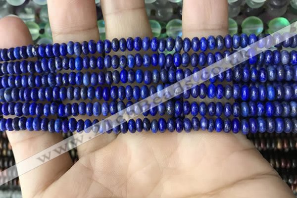 CRB4006 15.5 inches 2.5*4.5mm rondelle lapis lazuli beads wholesale