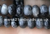 CRB4035 15.5 inches 4*6mm rondelle black labradorite beads wholesale