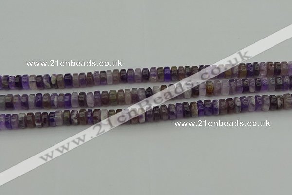 CRB404 15.5 inches 5*8mm rondelle amethyst gemstone beads