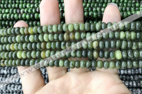 CRB4041 15.5 inches 4*6mm rondelle Canadian jade beads wholesale