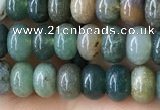 CRB4043 15.5 inches 4*6mm rondelle Indian Agate beads wholesale