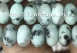 CRB4075 15.5 inches 5*8mm rondelle sesame jasper beads wholesale